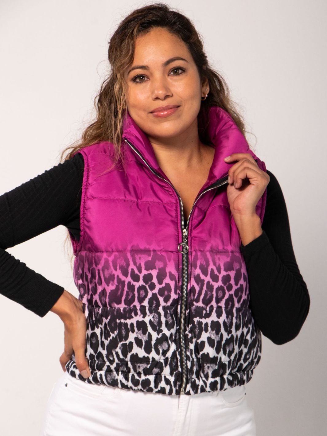 Gilet Acolchado Animal Print Abrigos y Chaquetas Dine & Dance