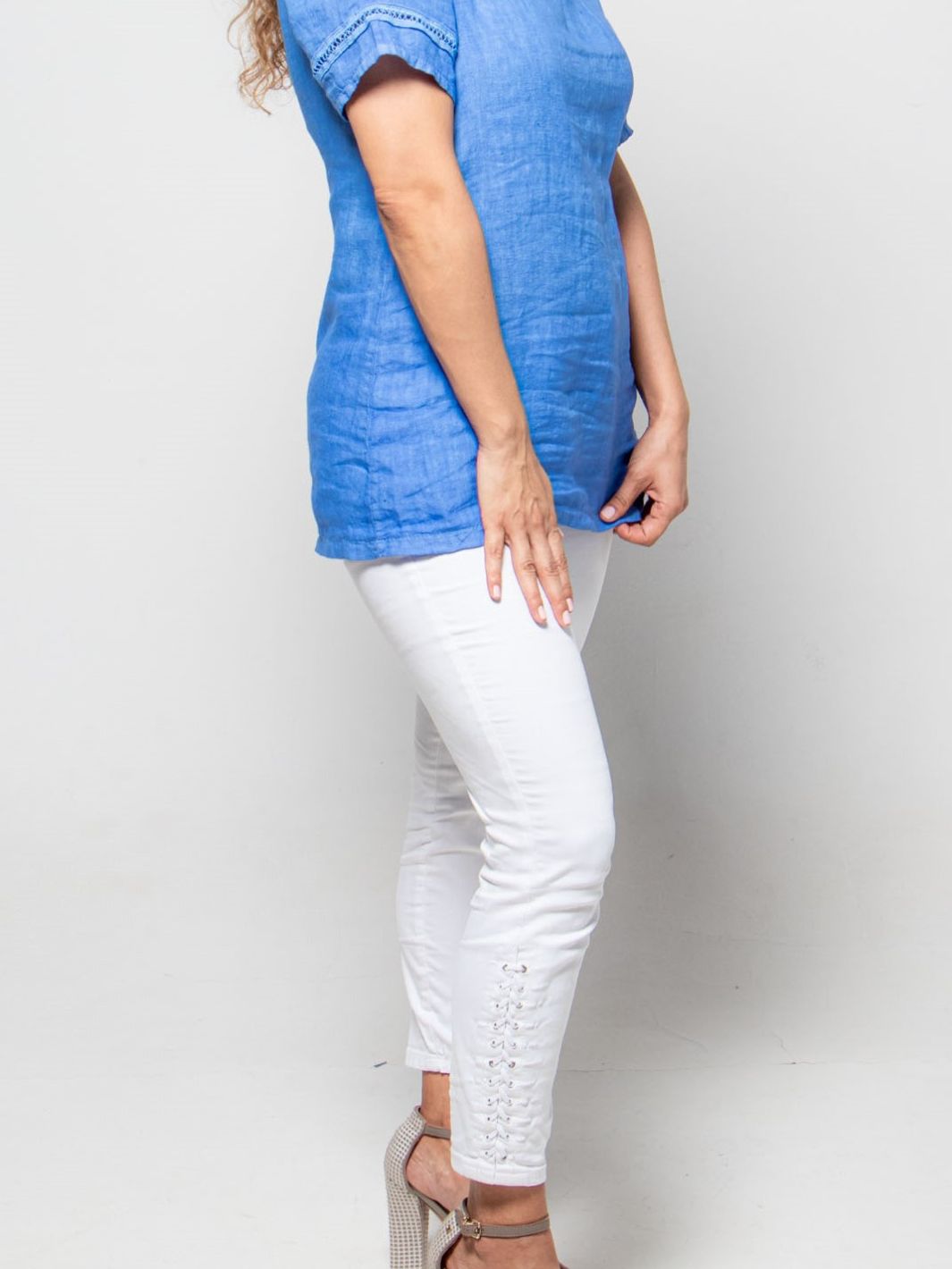 Blusa De Lino Toque Fresco Blusas y Camisas Dine & Dance