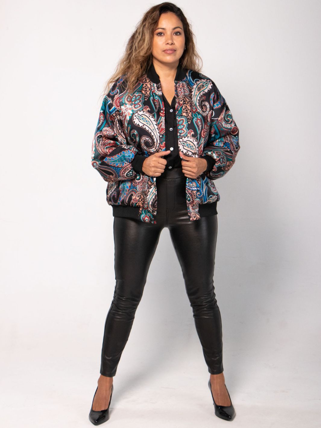 Chaqueta Boteh Ana Victoria Abrigos y Chaquetas Dine & Dance Negro