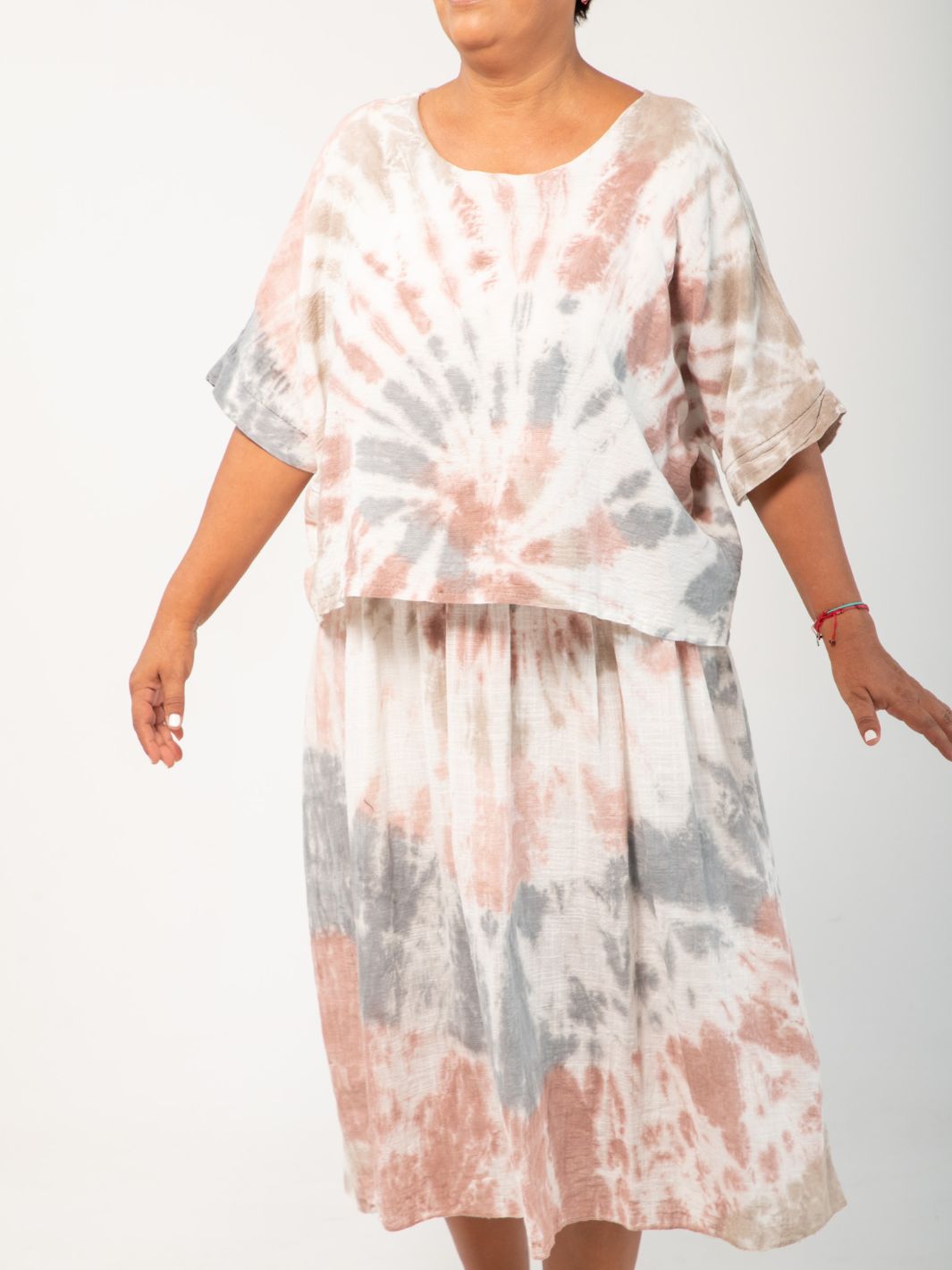 Vestido y Top Tie Dye Todo En Uno Vestidos Dine & Dance