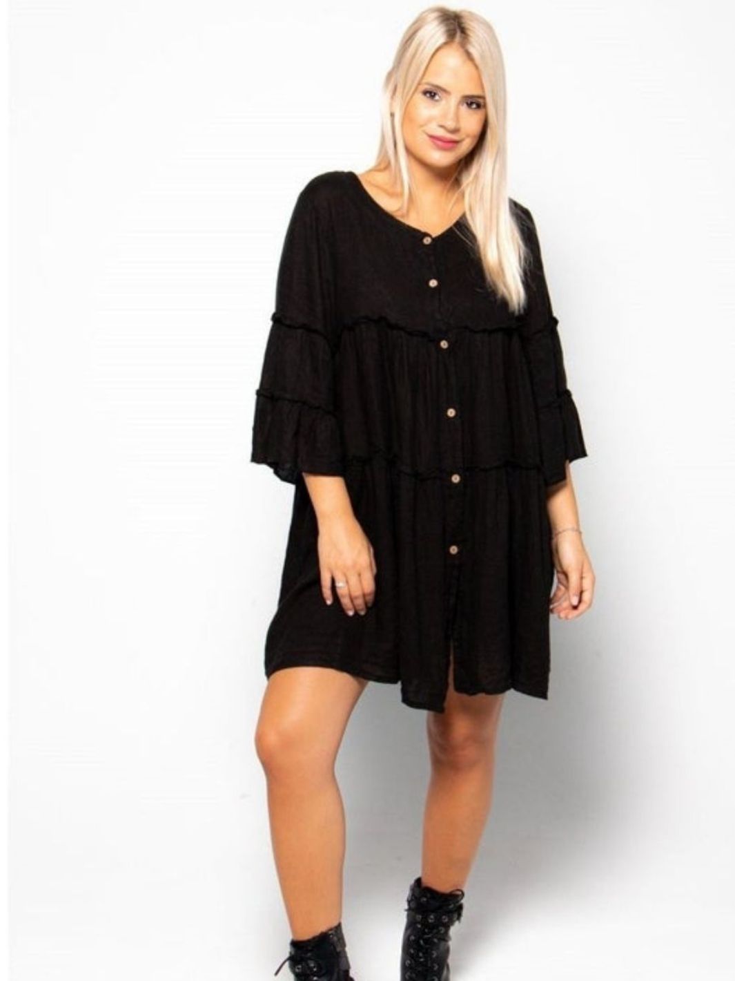 Camisero Botonero De Lino Blusas y Camisas Dine & Dance