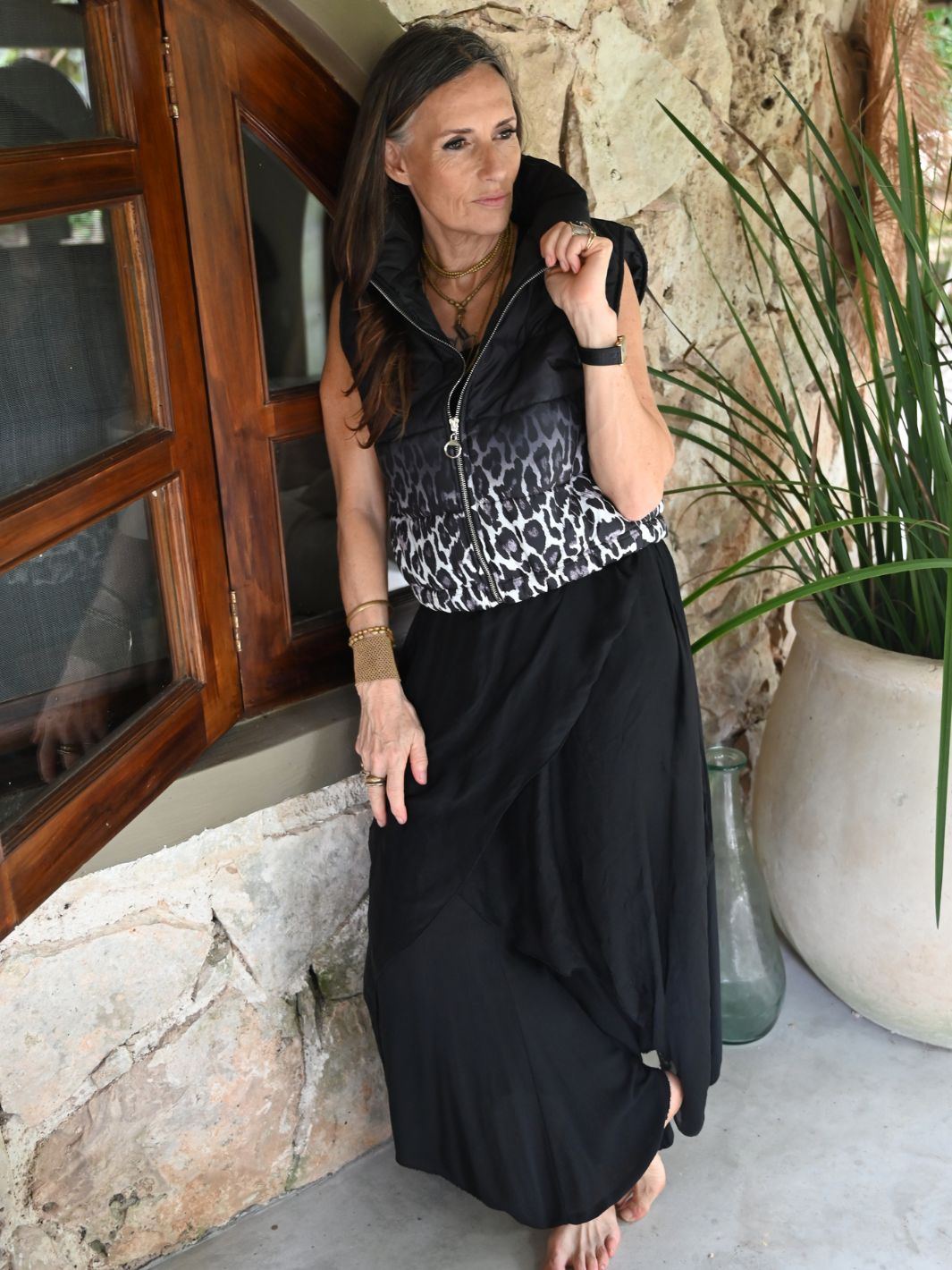 Gilet Acolchado Animal Print Abrigos y Chaquetas Dine & Dance