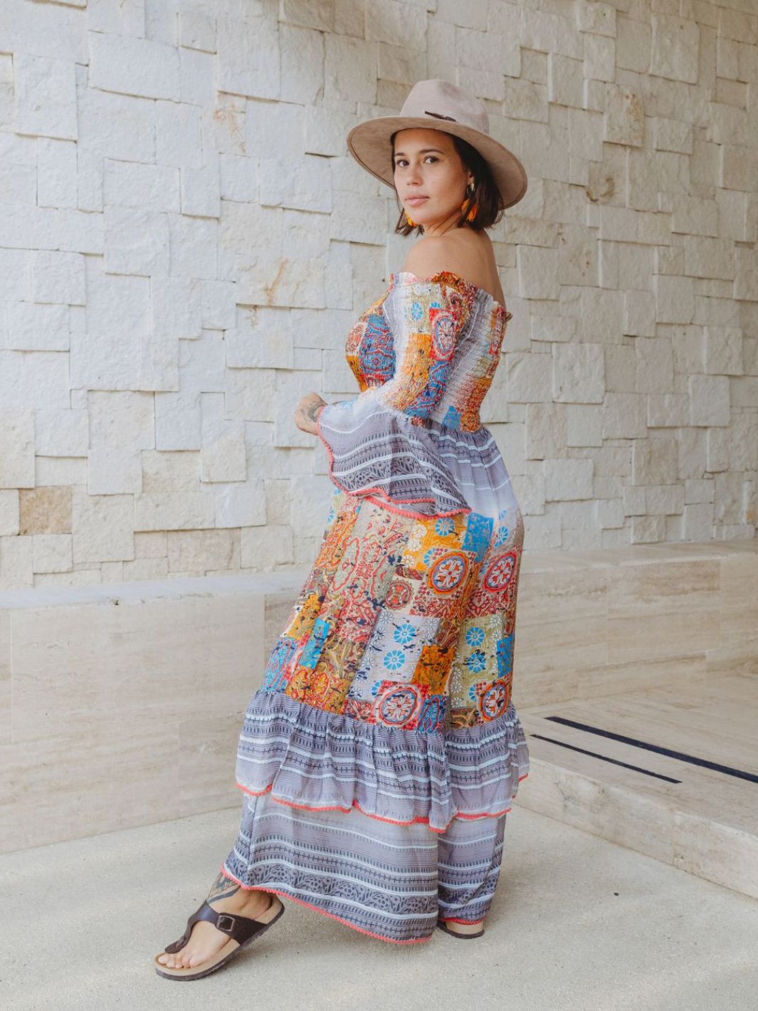 Mono Largo Boho Vestidos Dine & Dance