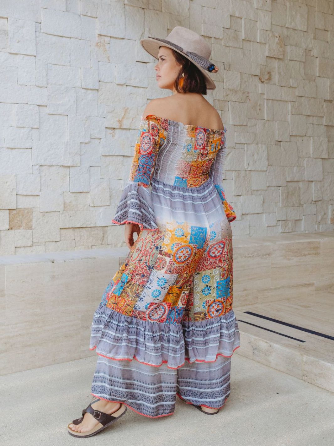 Mono Largo Boho Vestidos Dine & Dance