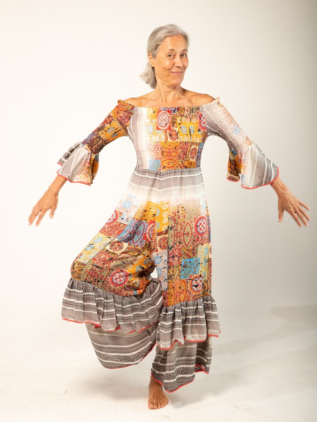 Mono Largo Boho Vestidos Dine & Dance