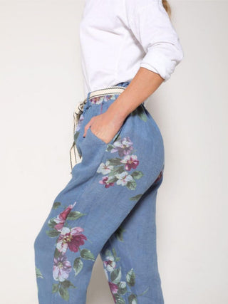Pantalón De Lino Primavera Eterna Pantalones Dine & Dance