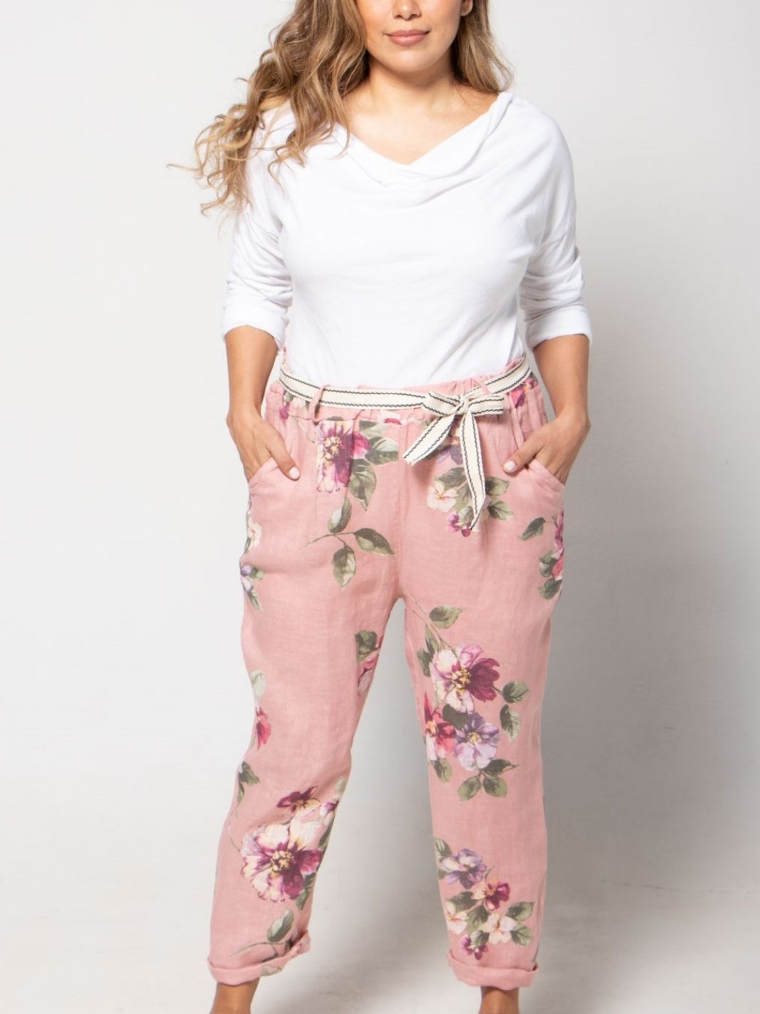 Pantalón De Lino Primavera Eterna Pantalones Dine & Dance