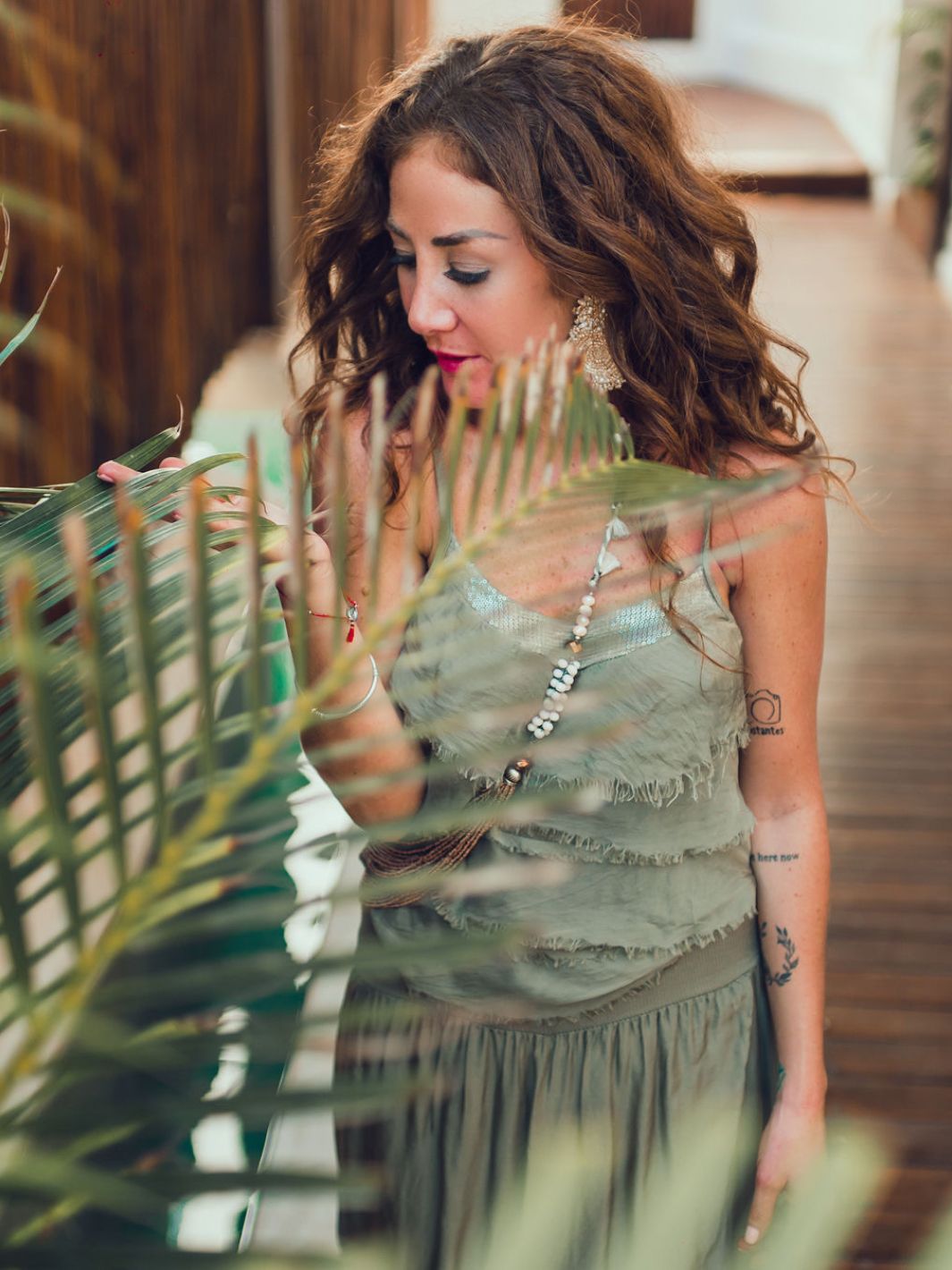 Top Aladdin De Seda Tops Dine & Dance Verde Olivo