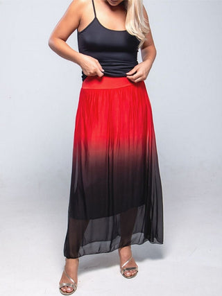 Vestido Falda Amanecer de Seda Vestidos Dine & Dance