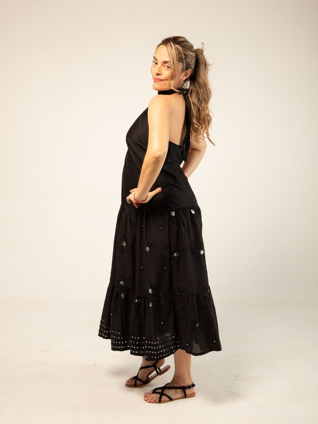Vestido Halter Noche de Verano Vestidos Dine & Dance