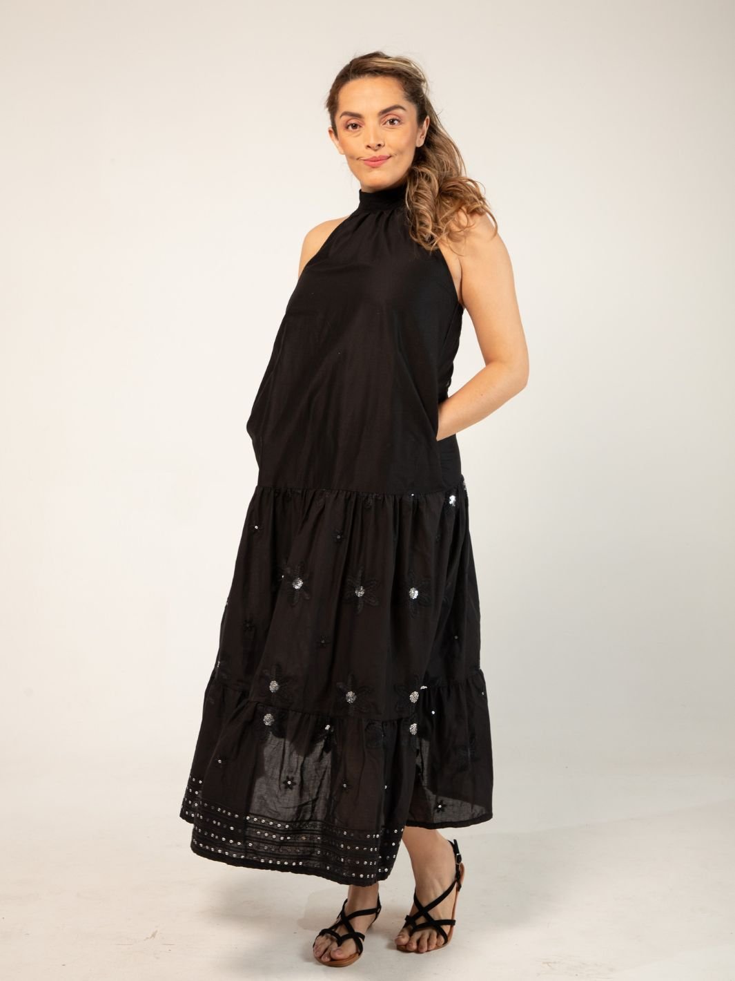 Vestido Halter Noche de Verano Vestidos Dine & Dance
