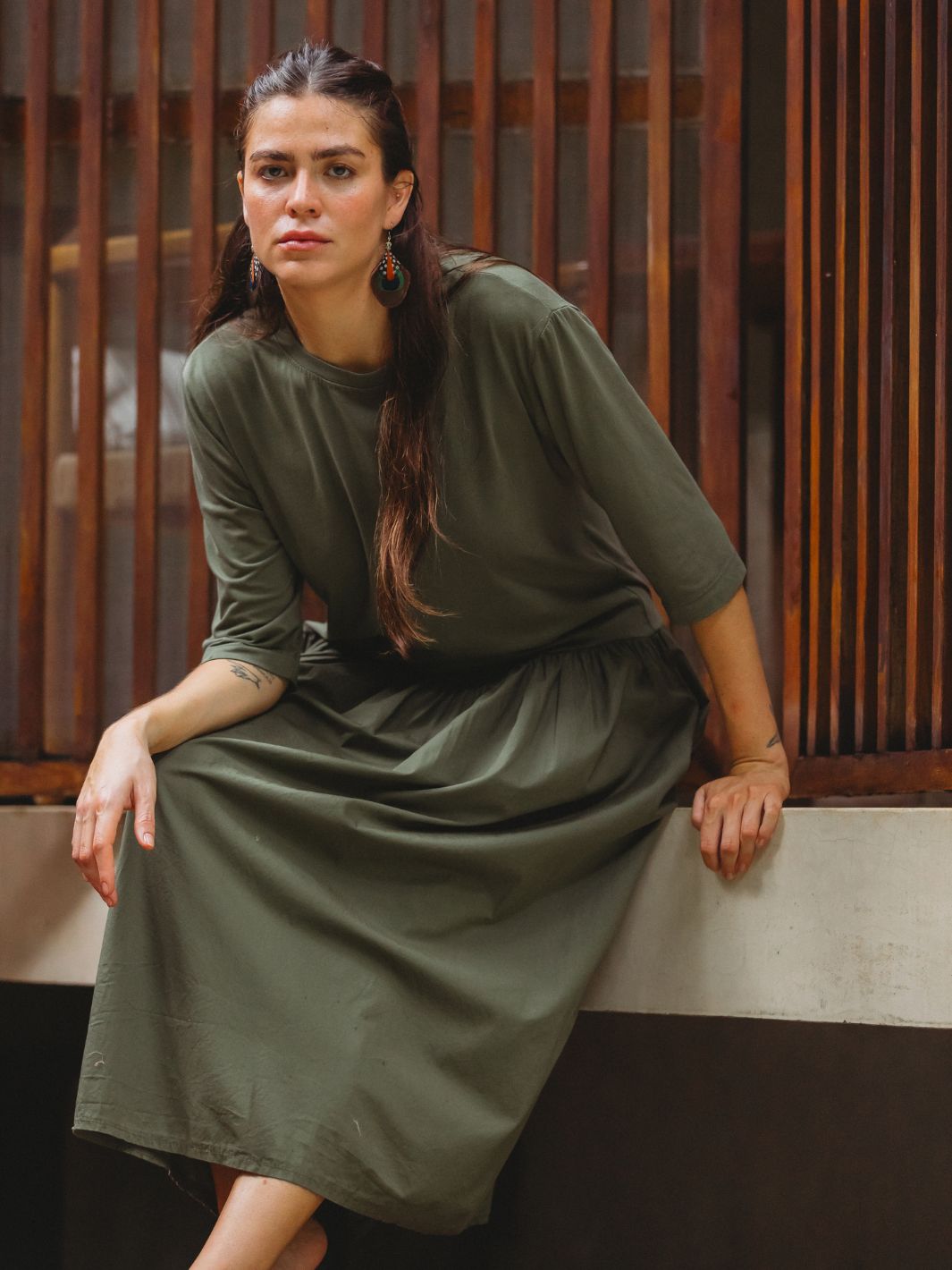 Vestido Serenidad Mangas Largas Vestidos Dine & Dance