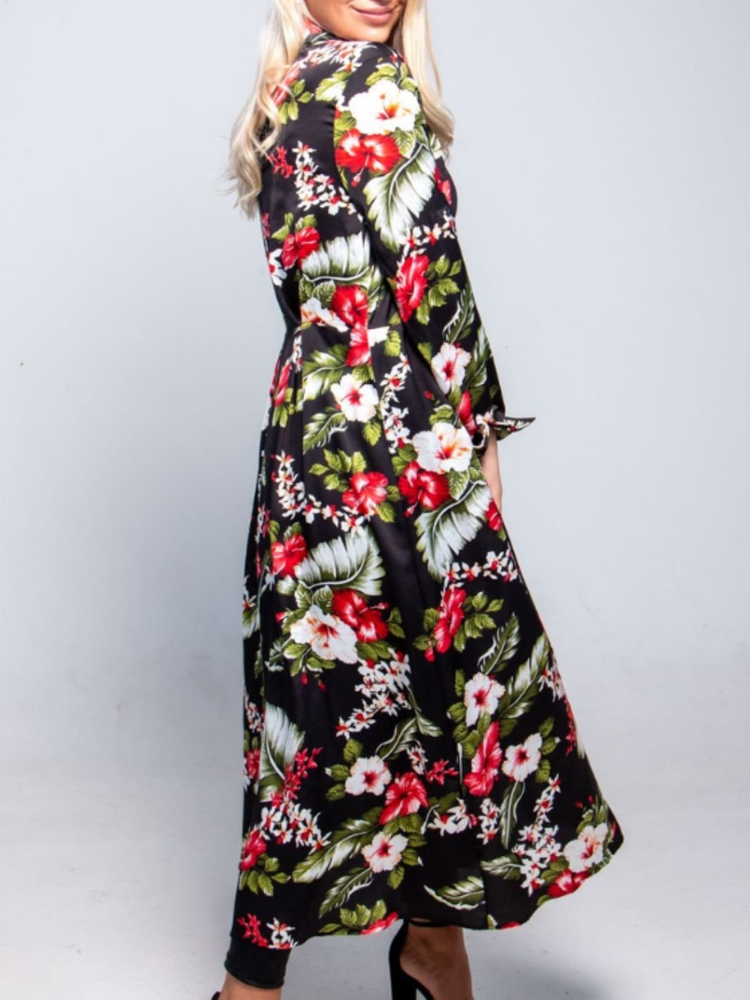 Vestido Túnica Floral Vestidos Dine & Dance