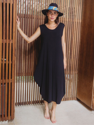 Mono De Algodón Chic Vestidos Dine & Dance Negro