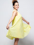 Vestido Midi De Ensueño Vestidos Dine & Dance Amarillo Palo