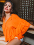 Blusa Paloma Con Volantes Blusas y Camisas Dine & Dance Naranja