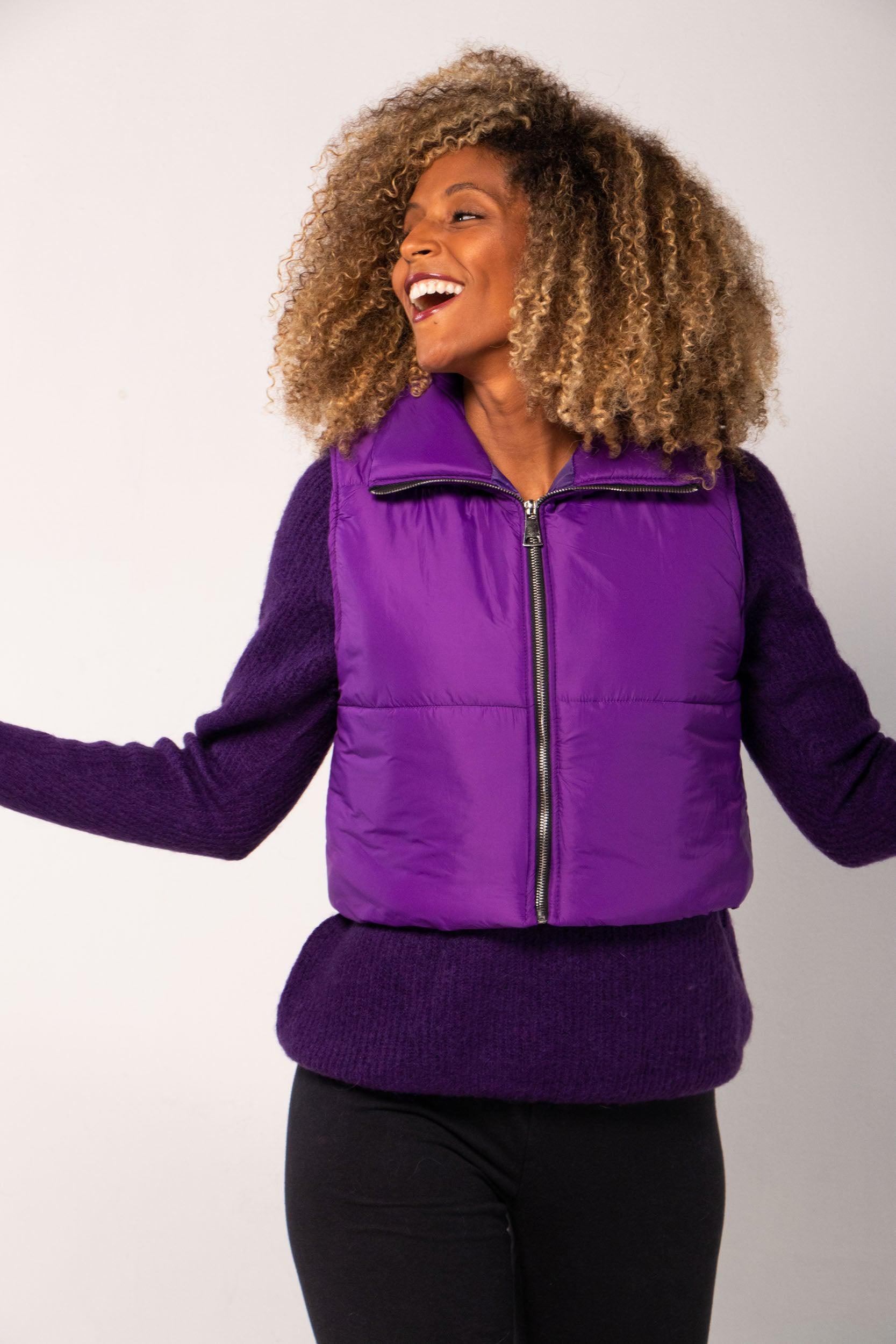 Gilet Puffer Destello De Color Abrigos y Chaquetas Dine &amp; Dance 