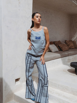 Blusa Corse Tribal De Lino