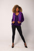 Gilet Puffer Destello De Color Abrigos y Chaquetas Dine & Dance Morado