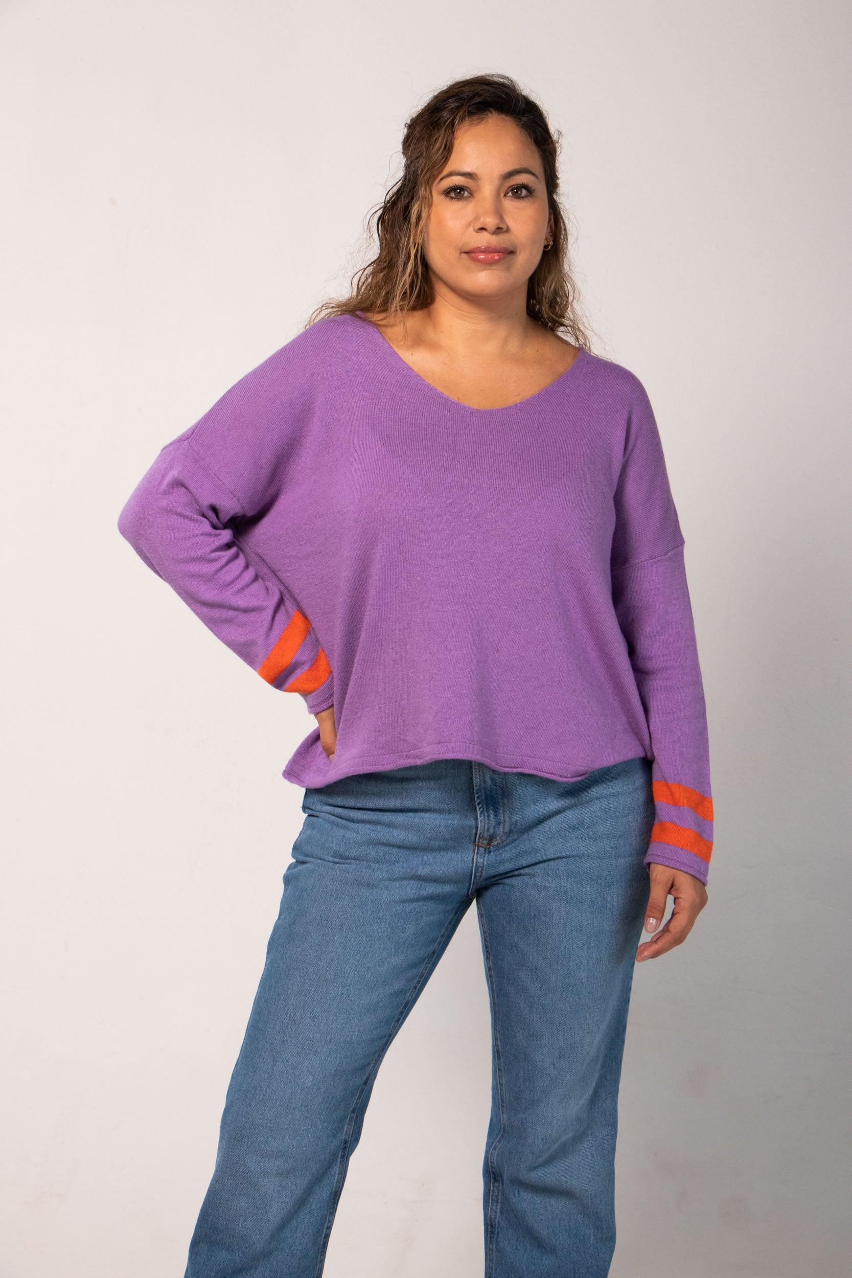 Sudadera Estrellita Ponchos y Suéteres Dine &amp; Dance Morado