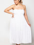 Vestido Falda Doble Diva Vestidos Dine & Dance Blanco