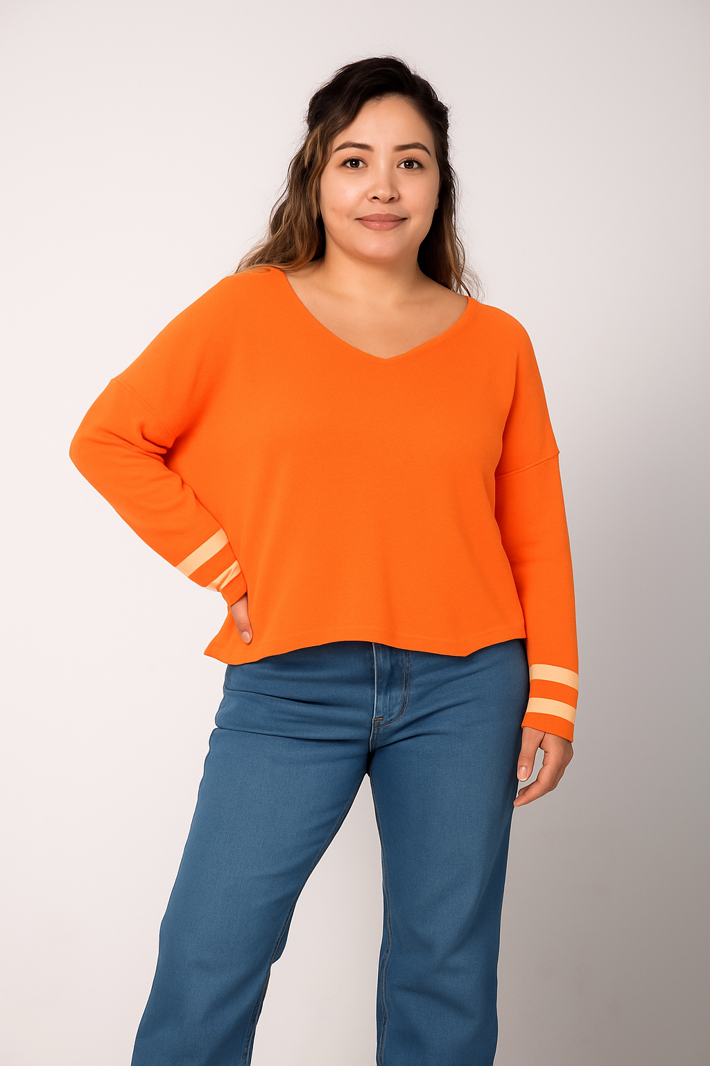 Sudadera Estrellita Ponchos y Suéteres Dine &amp; Dance Naranja