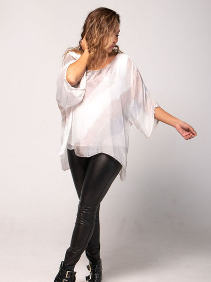 Blusa De Seda Tie-Dye Blusas y Camisas Dine &amp; Dance Arena