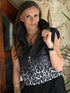 Gilet Alcochado Animal Print Abrigos y Chaquetas Dine & Dance Negro