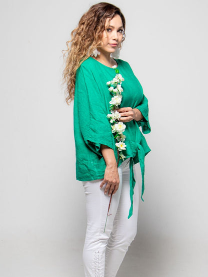 Blusa Elegancia Atada Blusas y Camisas Dine &amp; Dance Verde