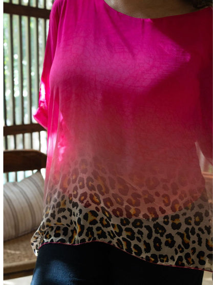 Blusa Leopardo Chic Blusas y Camisas Dine &amp; Dance