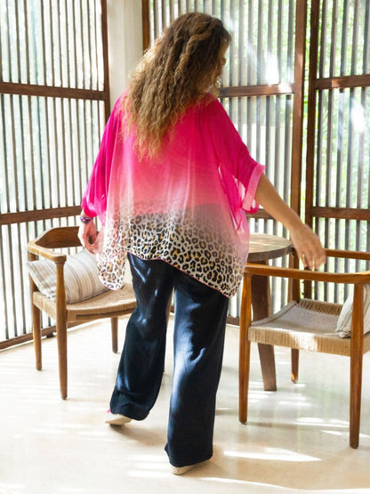 Blusa Leopardo Chic Blusas y Camisas Dine &amp; Dance