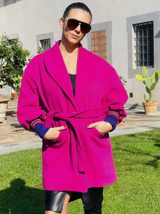 Abrigo C'est La Vie Abrigos y Chaquetas Dine & Dance Rosa Mexicano