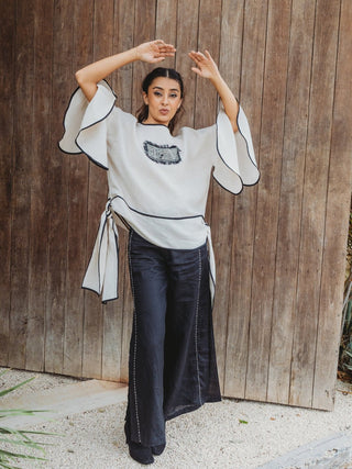 Blusa Ale Campana De Lino Blusas y Camisas Hammam