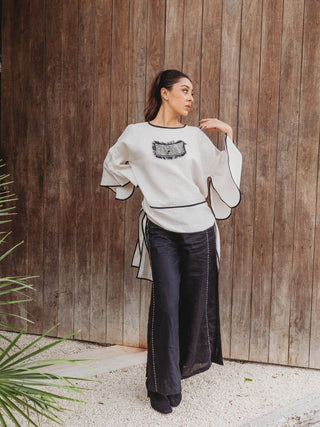 Blusa Ale Campana De Lino Blusas y Camisas Hammam