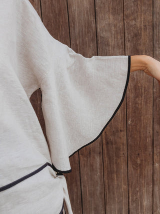 Blusa Ale Campana De Lino Blusas y Camisas Hammam