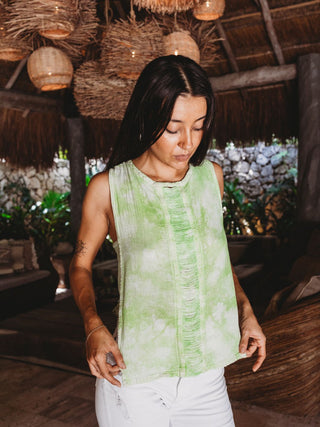 Blusa Alessa de Algodón Blusas y Camisas Abacá Kiwi