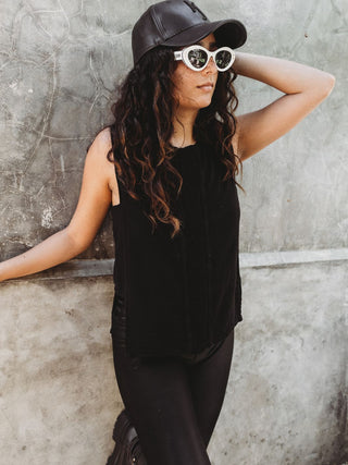 Blusa Alessa de Algodón Blusas y Camisas Abacá Negro