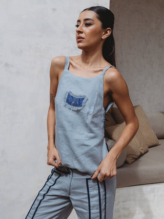 Blusa Corse Tribal De Lino Blusas y Camisas Hammam