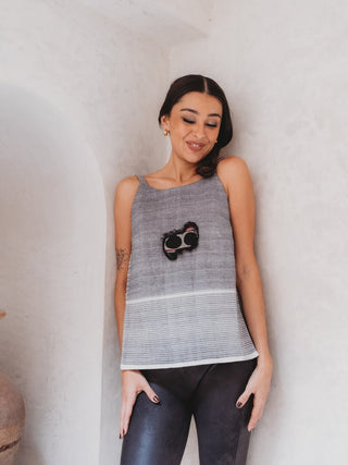 Blusa Corse Tribal De Algódon Blusas y Camisas Hammam