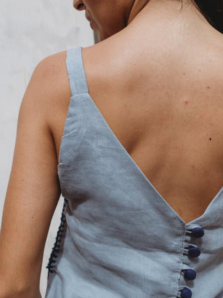 Blusa Corse Tribal De Lino Blusas y Camisas Hammam