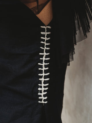 Blusa Corse Tribal Mesh Blusas y Camisas Hammam