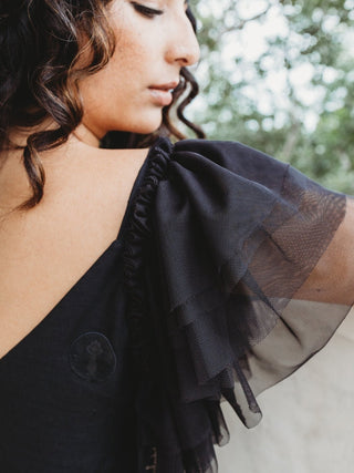 Blusa Corse Tribal Mesh Blusas y Camisas Hammam