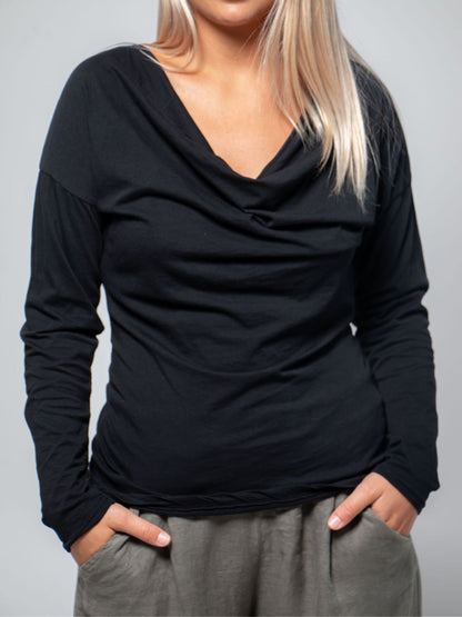 Blusa Cuello Acogedor Blusas y Camisas Dine &amp; Dance