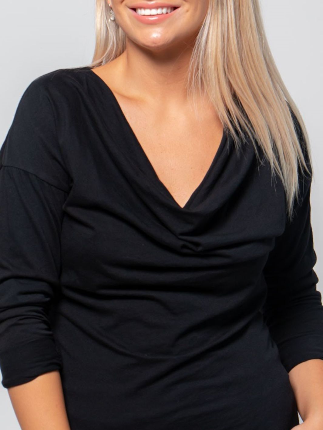 Blusa Cuello Acogedor Blusas y Camisas Dine &amp; Dance