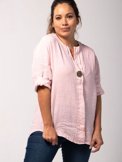 Blusa De Lino Esencia Vintage Blusas y Camisas Dine &amp; Dance
