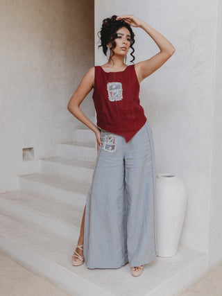 Blusa Konya De Lino Blusas y Camisas Hammam