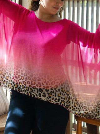Blusa Leopardo Chic Blusas y Camisas Dine & Dance