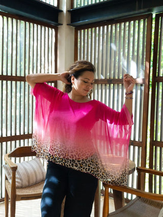 Blusa Leopardo Chic Blusas y Camisas Dine & Dance