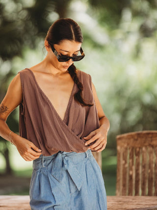 Blusa Ofelia de Algodón Blusas y Camisas Abacá