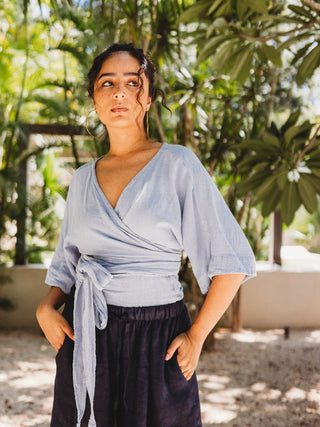 Blusa Raissa de Algodón Blusas y Camisas Abacá Dusty